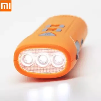 

Xiaomi Multi-function hand alarm LED flashlight Self-generated SOS alarm Automatic radio phone charging Outdoor emergency tool
