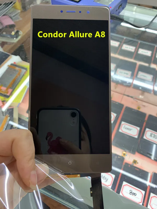 AAA quality For Condor Allure A8 LCD Display With Touch Screen Digitizer Assembly Replacement Parts For Condor A8 LCD Screen