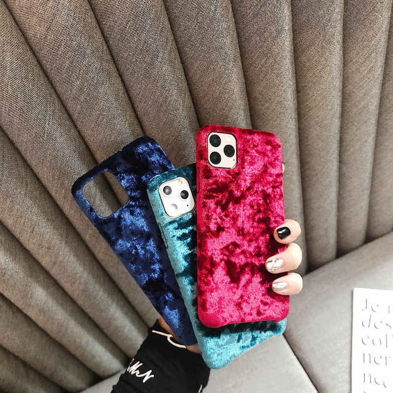 GlamPhoneCase Золотой бархатный чехол для телефона iPhone11Pro/Max X XS Max XR Мягкий силиконовый чехол для iPhone11 7 8 6 6s Plus