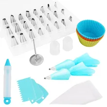 Напрямую от производителя в настоящее время доступно 49 штук носик для украшения набор для маффинов и капкейков nai you zui TPU украшения Pouc