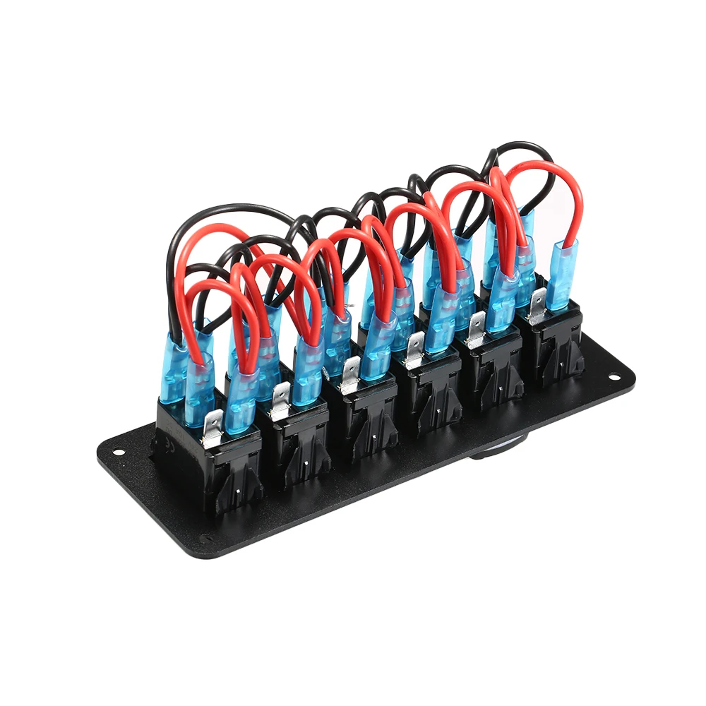 

Universal 6 Gang Rocker Switch Panel Multi Function Panel for RV Car Marine Boat