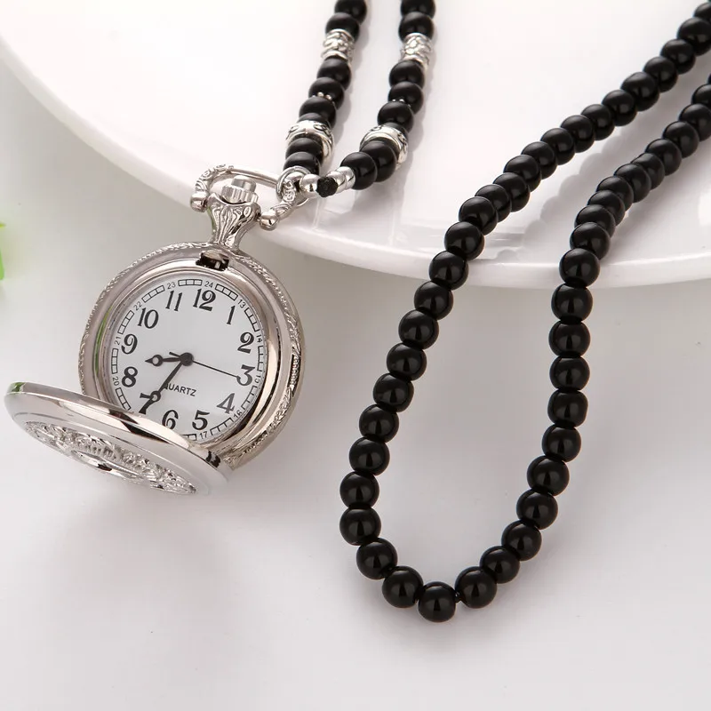 

New Style Versatile South Korea Retro Sweater Chain Pocket Watch Long Necklace Women's Accessories Exaggeration Decorations Kore