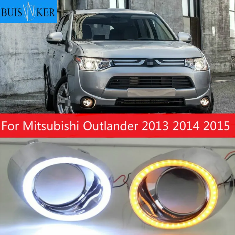 Для Mitsubishi Outlander 2013 2014 2015 Светодиодные ДХО дневные ходовые огни дневного света