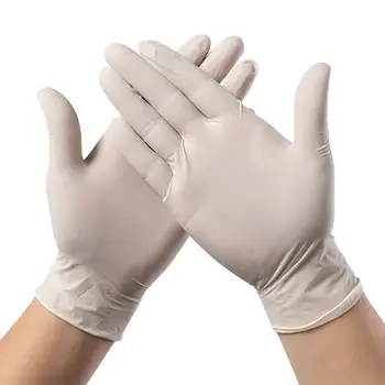 

100PCS Disposable Gloves Latex Wear-resistant Thick Hand Protectors for Household Cleaning Beauty Salon #4O
