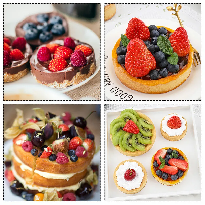 Tortenform aus Edelstahl 304, Ring, Törtchen, Kuchen, Mousse, Formen, Kekse, Gebäck, Kreis, Kuchen, perforiert, hitzebeständig, Backwerkzeuge – Detail 12