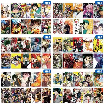 

10 Pieces/Set Anime My Hero Academy Collection Frosted Card Stickers Bus Card Stickers Children Gifts Stationery Supplies