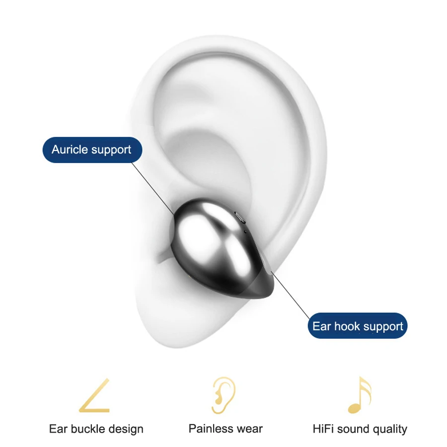 TWS беспроводные наушники Bluetooth 5,0 наушники с сенсорным управлением не вставные наушники 6D стерео Музыкальная гарнитура 2200 мАч Внешний аккумулятор