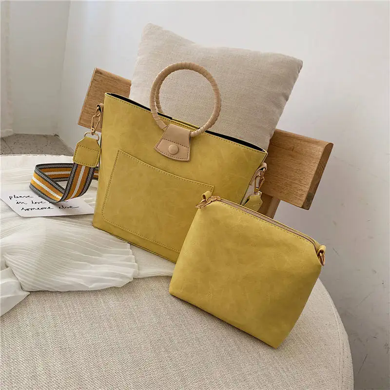 

PU Leather Handbags 2 Sets Handbags For Women 2019 Fashion Small Crossbody Bags Female Messenger Shoulder Bag bolsa feminina