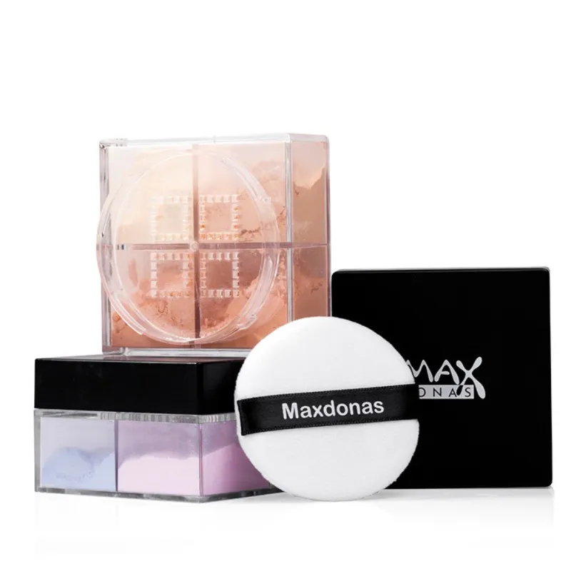 4-color Moisturizing Natural Concealer Honey Powder Lasting Oil-control Smooth Four-grid Set Makeup Powder