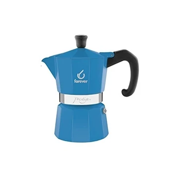 

Kaufgut 120251 Miss moka Presti Grame azzurra in alluminio da 1 tazze Coffe Maker, multi