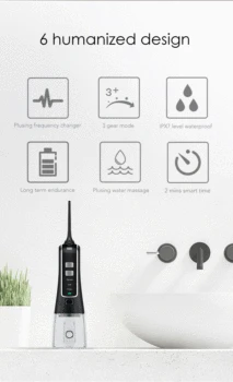 

Oral Irrigator USB Rechargeable Water Flosser Portable Vibrition Sonic Dental Scaler Teeth Cleaner Dentist Tool Whiten Teeth