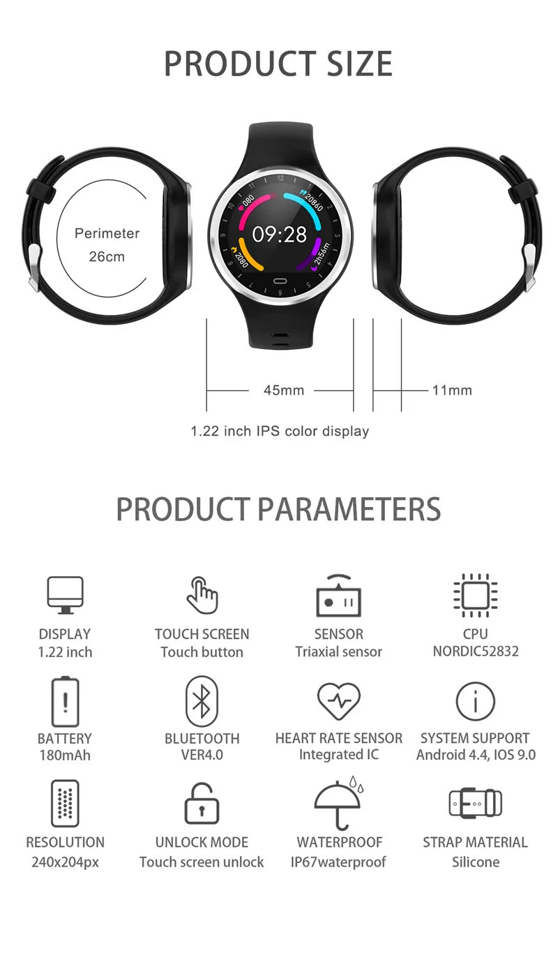 Милые женские розовые Смарт часы M8 спортивные с записью калорий в виде сна