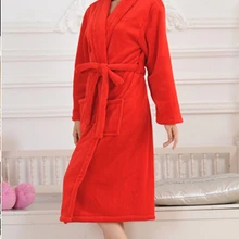 LISN осенний и зимний толстый фланелевый Халат, парная ночная рубашка, Женская Коралловая флисовая мужская одежда большого размера с длинным рукавом