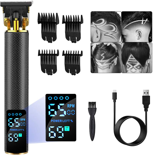 Hair Clipper Hair Trimmer For Men Rechargeable Electric Shaver Beard Barber Hair Cutting Machine For Men Hair Cut