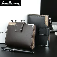 Брендовый бумажник Baellerry для мужчин, кожаные кошельки, короткие мужские клатчи, мужской бумажник с гарантией качества Брендовый бумажник Baellerry для мужчин, кожаные кошельки, короткие мужские клатчи, мужской бумажник с гарантией качества