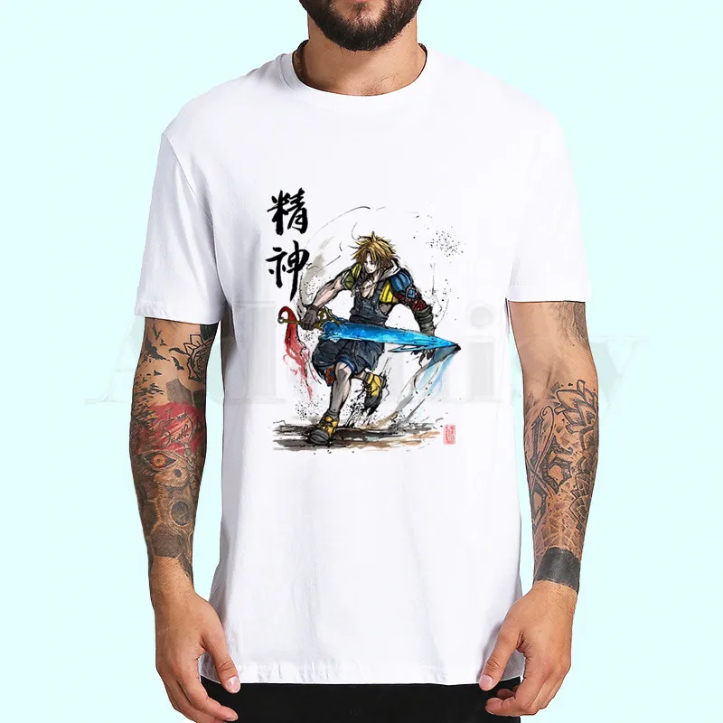 A Final Fantasy, мужская повседневная футболка с принтом, высокомодная Мужская футболка с коротким рукавом, Мужская футболка, футболка - Цвет: A