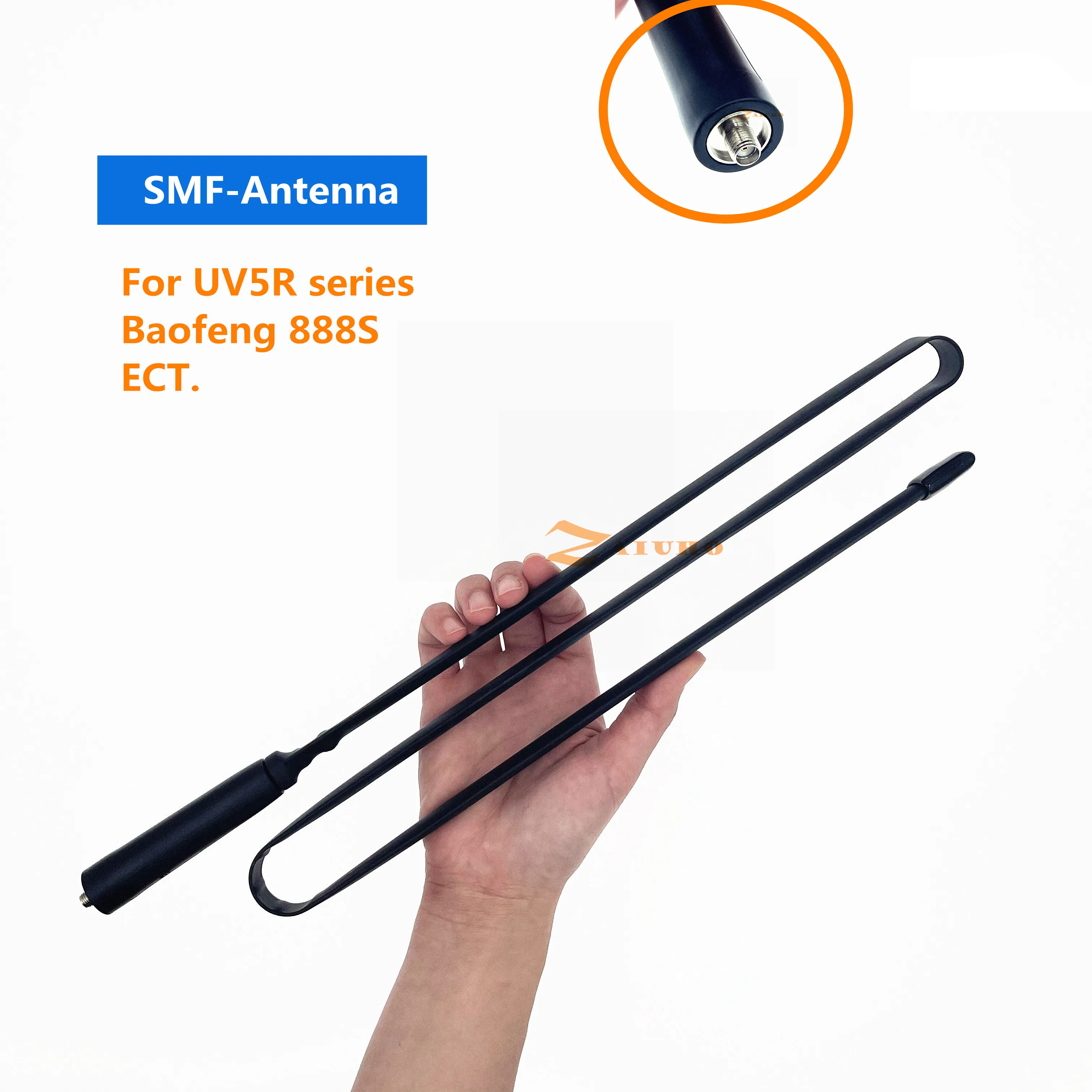 Baofeng-antena plegable de SMA-F táctico, Walkie Talkie de caza, VHF, UHF, para lucha CS, 82 UV-5R, BF-888S, novedad de 2021