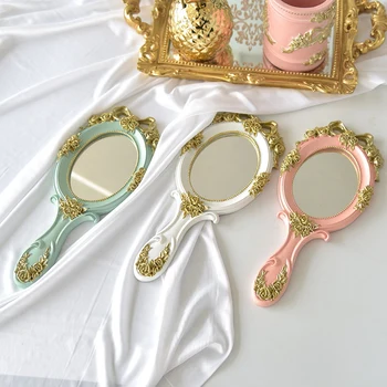 

Cute Creative Vintage Hand Mirrors Makeup Vanity Mirror Handheld Cosmetic Mirror with Handle for Gifts