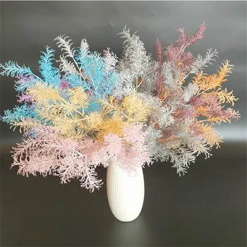 

Fake Short Stem Misty Flower (3 stems/piece) 23.62" Length Simulation Plastic Rime for Wedding Home Decorative Artificial Plants
