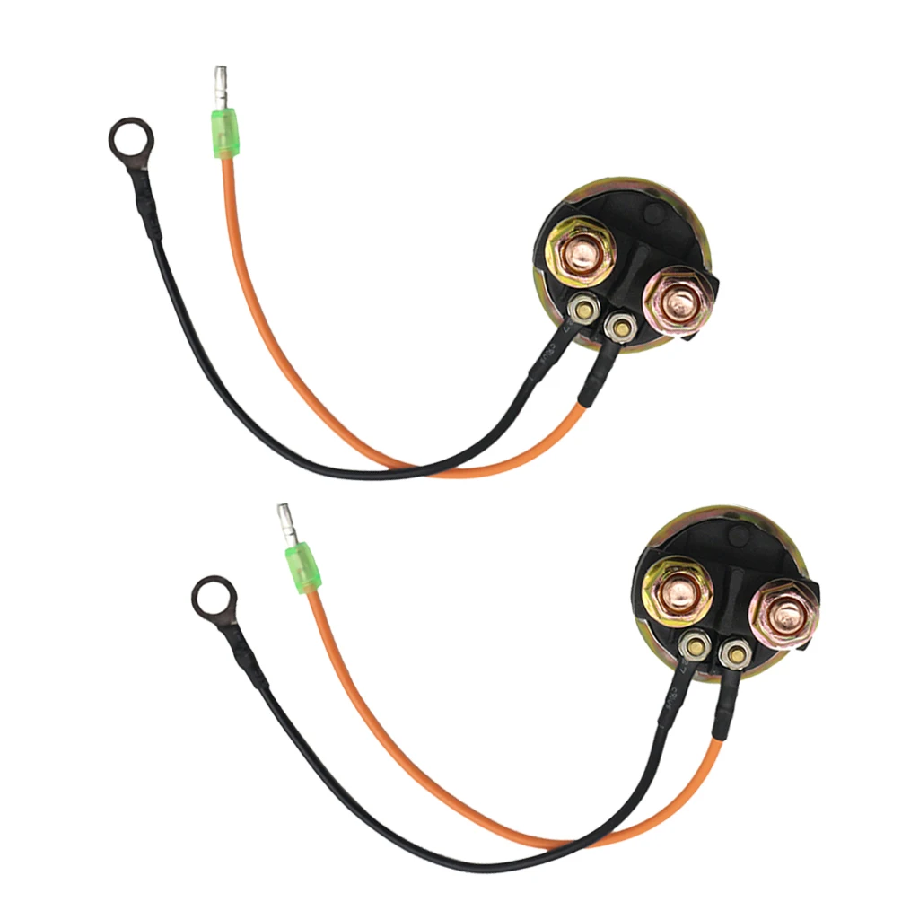 2 Pieces Starter Solenoid/Relay For Yamaha 6G1-81941-10-00 68V-8194A-00-00