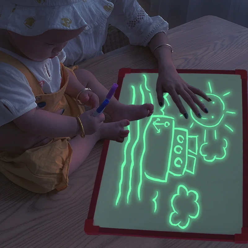 Drawing Board for Children Led Luminous Magic Raw Drawing Toys Fluorescent Drawing Board Tablet Graffiti Educational Toy
