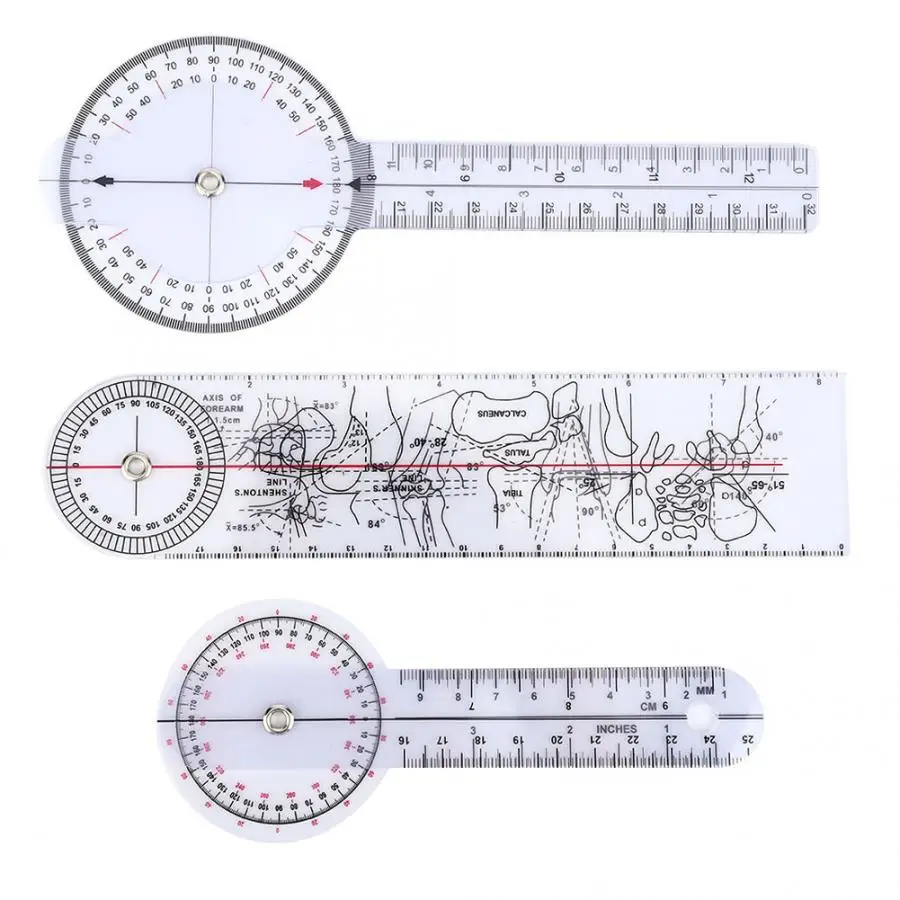 6/8/10inch Medical Angle Ruler Rotatable Easy to Measure for Measurement Medical Goniometer 6/8/10inch Medical Angle Ruler Rotatable Easy to Measure for Measurement Medical Goniometer