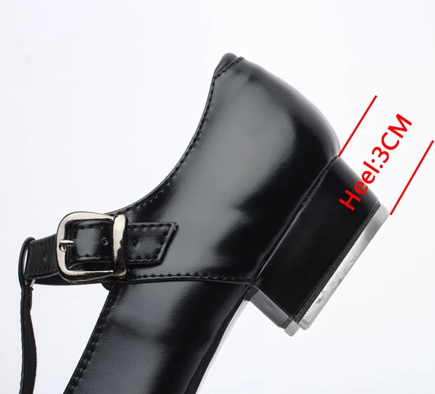 Танцевальная обувь для девочек с Т-образным ремешком; женская обувь из лакированной кожи на низком каблуке; черные танцевальные туфли в стиле джаз; засоряющая обувь; Размеры 26-42