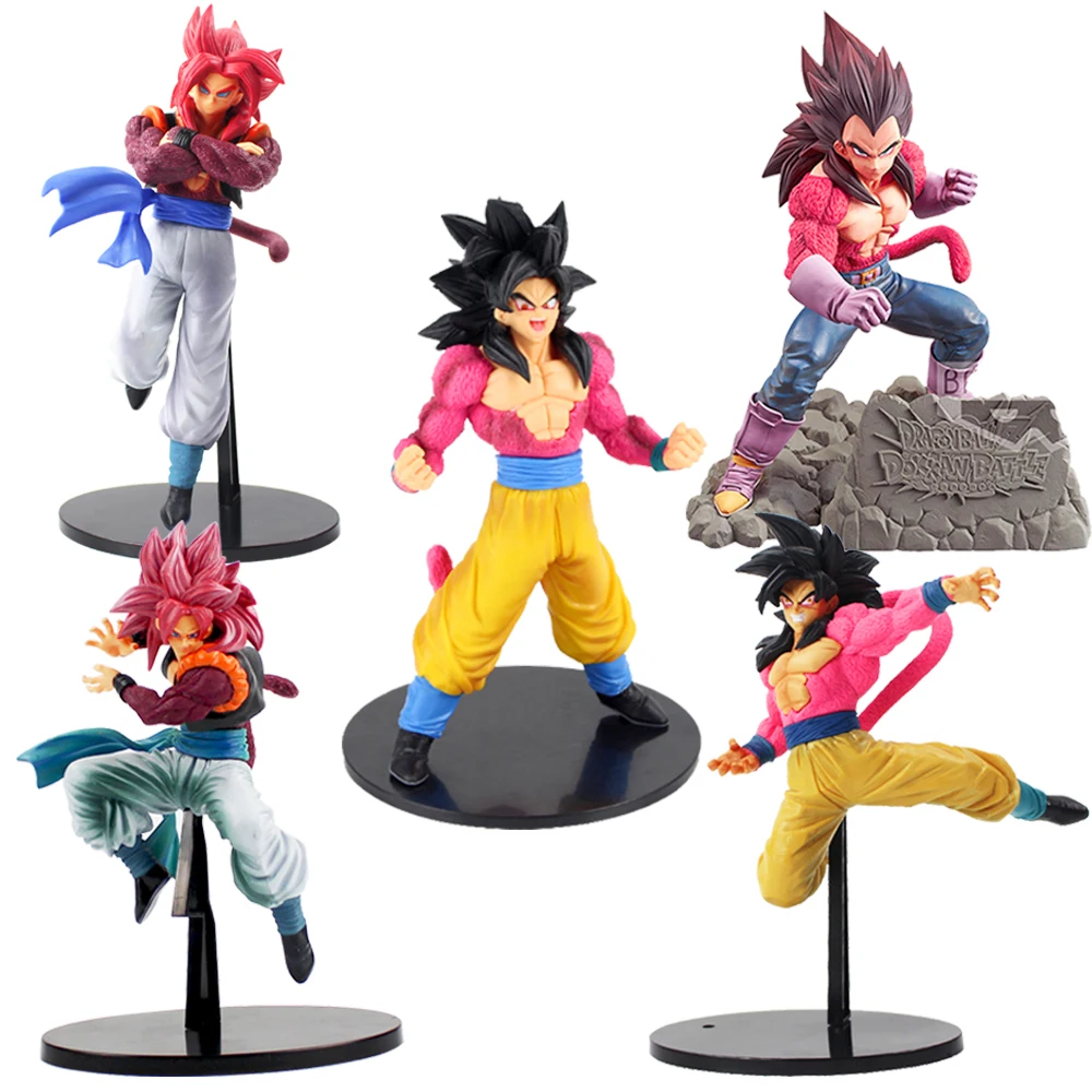 

Dragon Ball Z Goku Vegeta Super Saiyan 4 Gogeta from "Dragon Ball GT" Figurine DBZ Kamehameha Toy