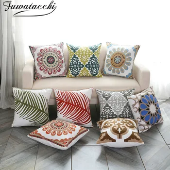 

Fuwatacchi Mandela Cushion Covers 45x45 Floral Vintage Pillow Covers for Home Sofa Decorative Throw Pillowcase Funda Cojin