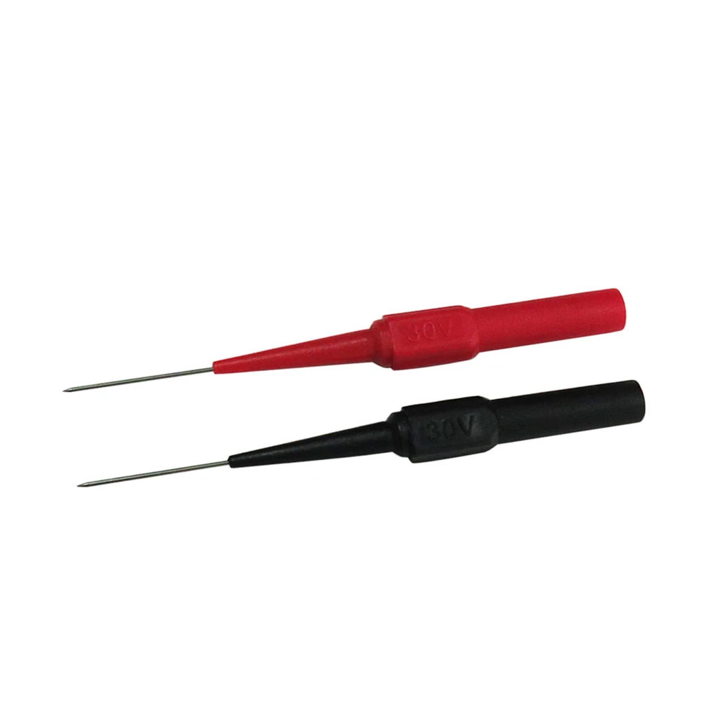 2pcs Insulation Piercing Needle Multimeter Test Probe With Banana Socket for Cable Non-destructive Testing