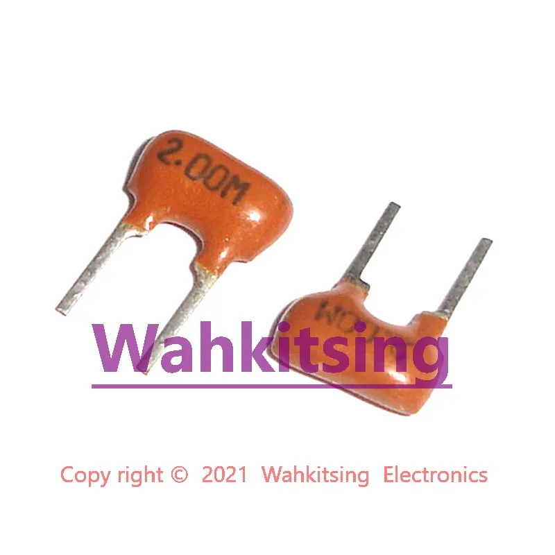 Crystal Oscillator Quartz Resonator 10 PCS 2MHz 2Pin Ceramic Crystal Oscillator Resonator 2.00M 2.00 MHz Z2.00M ZTA2.00M