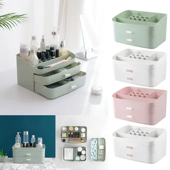 

Simple cosmetics large-capacity multilayer drawer desktop jewelry storage box