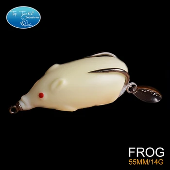 

Free Shipping Mice Shape Frog Fishing Lure 55MM 13G Snakehead Frog With Double Hook