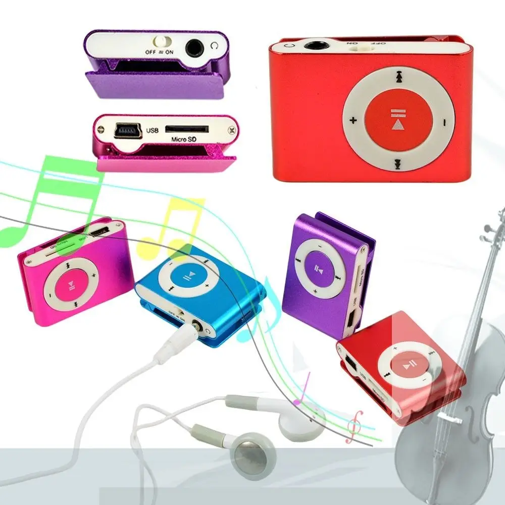 Mini reproductor de MP3 portátil con Clip, Metal, ranura TF/SD, USB, buena calidad, reproductor de música para correr, relajante