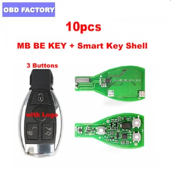 

Hot MB BE KEY pro 315MHZ/433MHZ Get 1 Free Token for CGDI MB work with Smart Key Shell 3 Button for Benz Perfectly with Logo