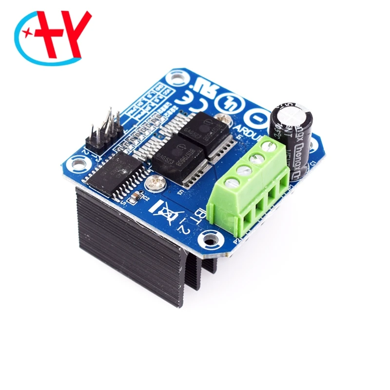 Double BTS7960 43A H-bridge High-power Motor Driver module/ diy smart car Current diagnostic | Электронные компоненты и