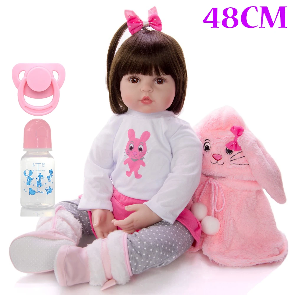 48 см Bebes reborn NPK силиконовые куклы гиперреалистичный baby Boneca настоящие детские