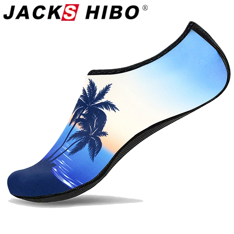 JACKSHIBO Summer Water Shoes For Men Breathable Beach Shoes Adult Unisex Soft Walking Surfing Shoes Hiking Upstream Sneakers 1