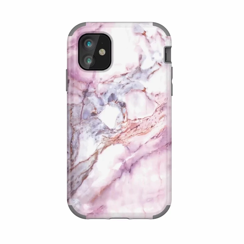 Мраморный противоударный чехол для Iphone 11 Pro Max XS XR X 8 7 6 5 Броня гранит Гибридный рок жесткий чехол для телефона PC+ TPU 3 в 1 50 шт