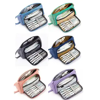 

Large Capacity Pencil Pen Case Storage Bag Pouch Holder for Middle High School Office College Girl Adults