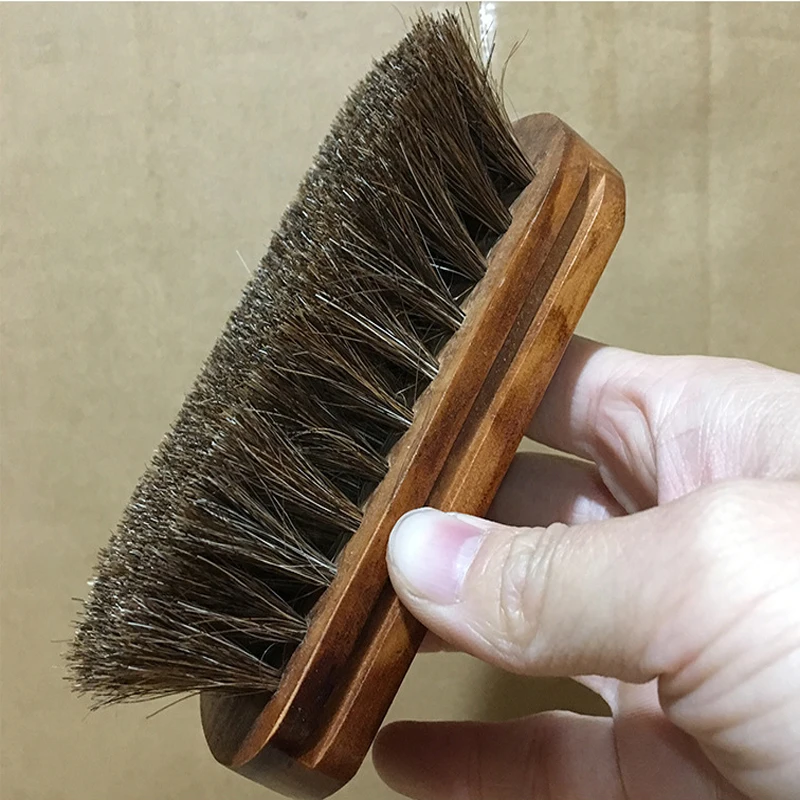 Horse Hair Shoes Cleaner Brush Polishing Tools