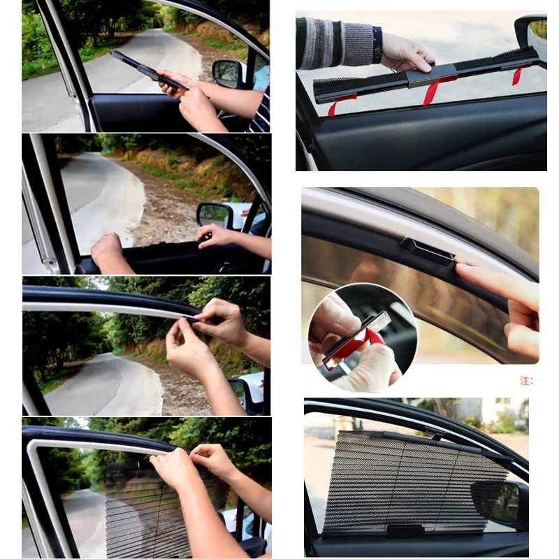 HYZHAUTO-1Pcs-Auto-Window-Sunshade-Truck-Car-Curtain-Side-Windshield-SunShield-Folding-Car-Sun-Protector-Black (5)