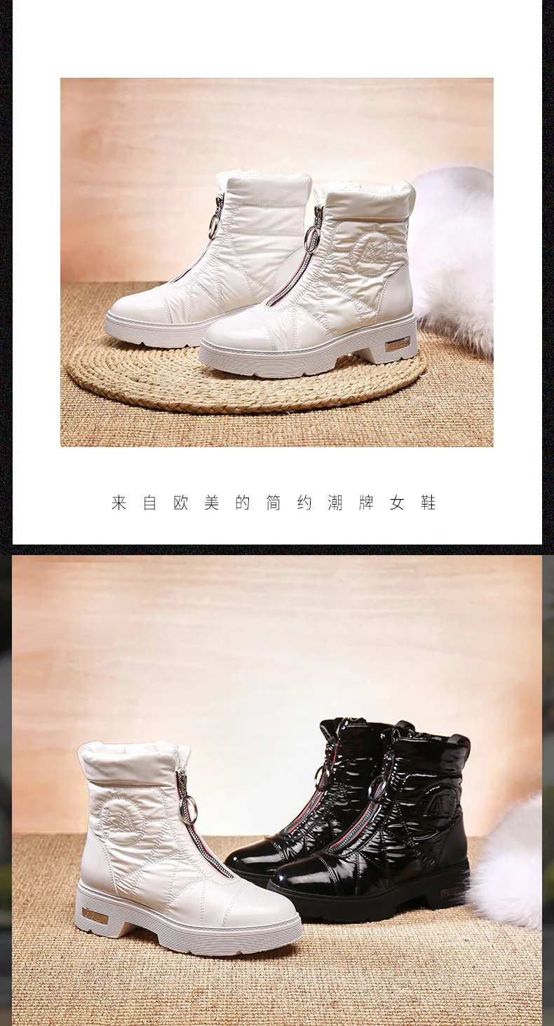 Liren/ г.; модные зимние женские ботильоны на молнии; модные удобные женские ботинки с круглым носком; ботинки на низком квадратном каблуке