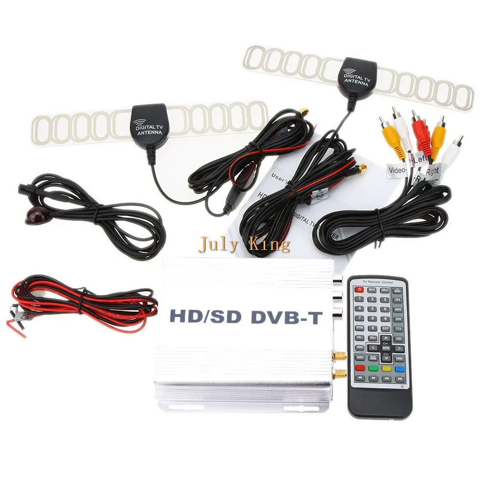 DVB-T Set Top Box (HD/SD) Car Digital Mobile TV Receiver DVB-T Receiver MPEG4 Car TV Tuner DVB-T TV Receiver AV IN
