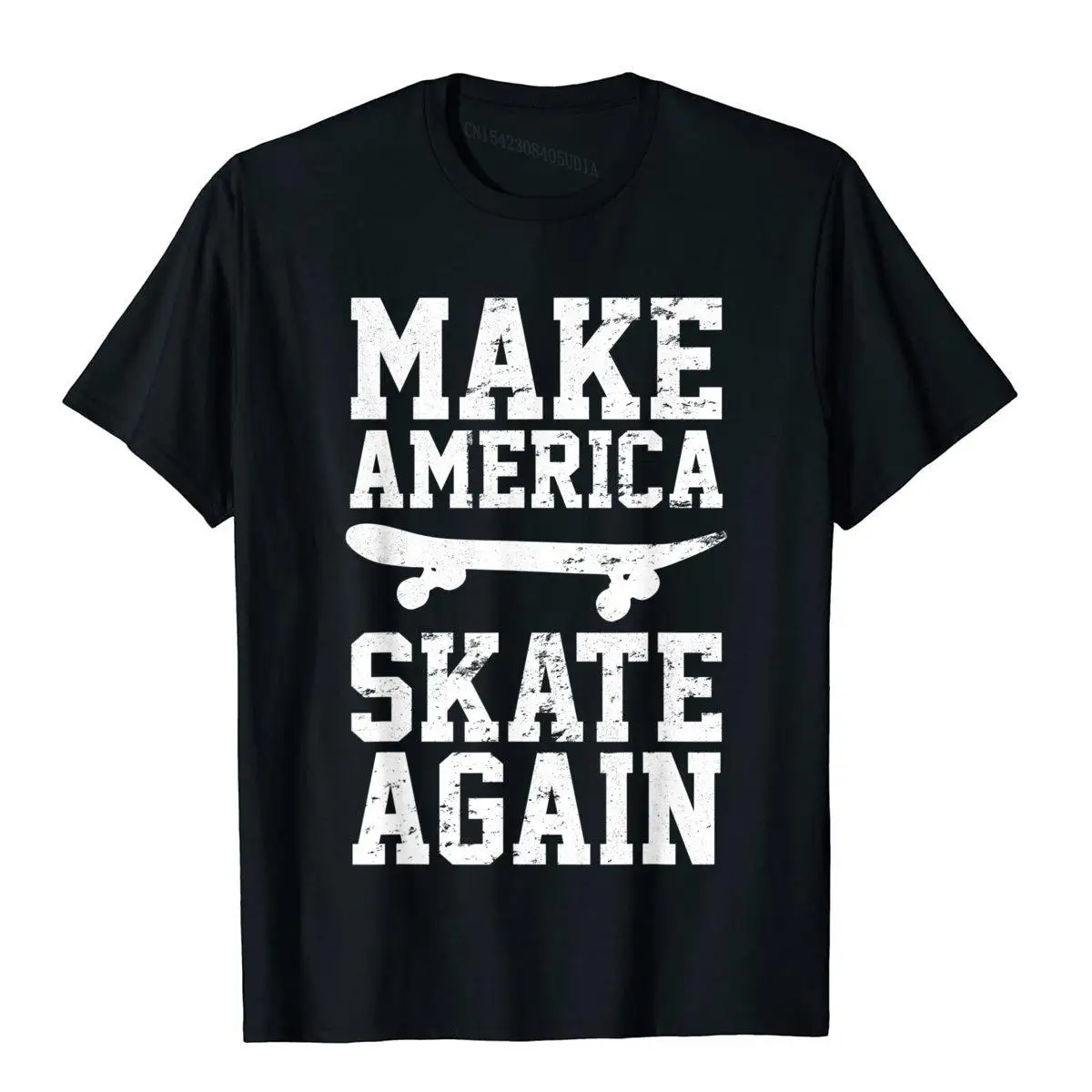 Skateboard Skateboard Make America Skate Again T-Shirt Normcore Camisa Tees Coupon Cotton Mens Top T-Shirt