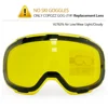 Original Yellow Graced Magnetic Lens for ski goggles GOG-2181 anti-fog UV400 ski glasses snow goggles Night Skiing(Only Lens) 6