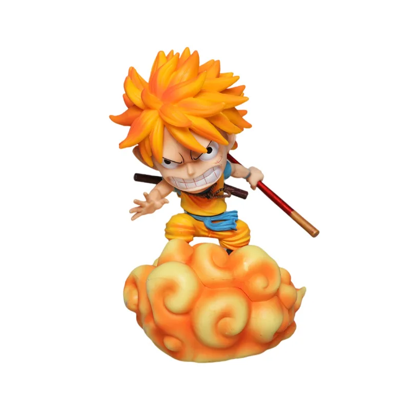 20cm Anime One Piece Dragon Ball Z Action Figure Cosplay Super Saiyan