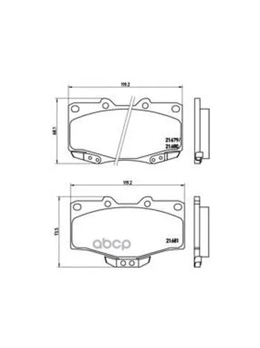 P83009_=Gdb797=Fdb797!Колодки Дисковые П Toyota Land Cruiser All 88 Brembo P83009 Brembo арт. P83009