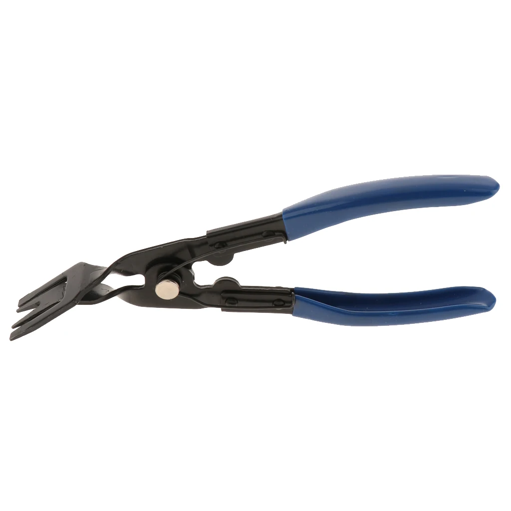 Clip Pliers & Fastener Remover - Auto Upholstery Repair Kit with Rubber Handle for Car Door Panel Dashboard