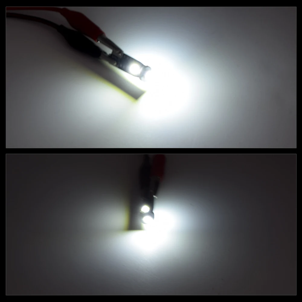 EURS 100 шт T10 светодиодный Белый 3SMD 5050 Светодиодный Свет автомобиля W5w 194 168 CANBUS лампочки ошибки 12 В клиновидная лампа указатель поворота автомобиля Стайлинг